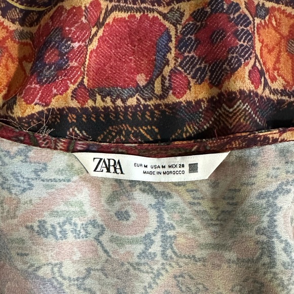 Zara Boho Midi Dress – Size M - Picture 6 of 7